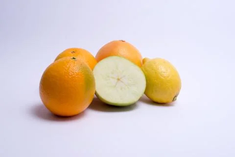 Fruits isolated on a white background. Stock Photos