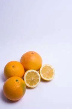 Fruits isolated on a white background. Stock Photos