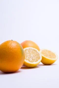 Fruits isolated on a white background. Stock Photos