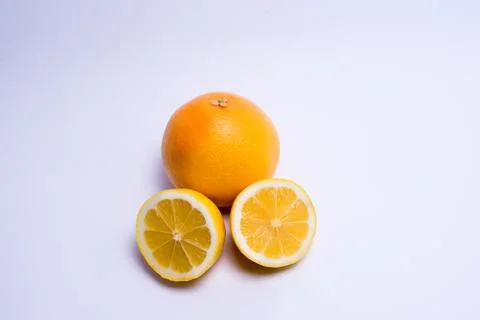 Fruits isolated on a white background. Stock Photos