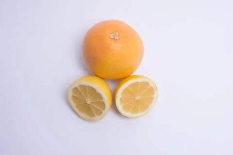 Fruits isolated on a white background. Stock Photos