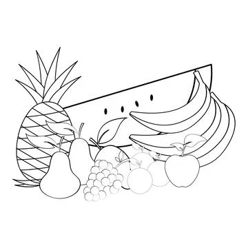 Fruits logo vector illustration Stock Illustration