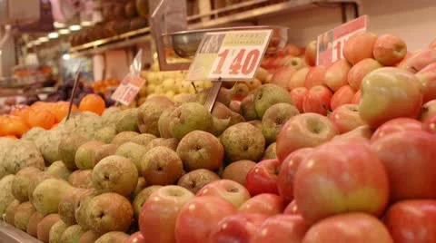Fruits Market Stock Footage 8857526
