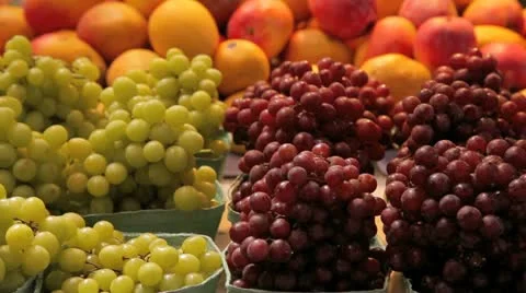 Fruits at a market Stock Footage 11240663