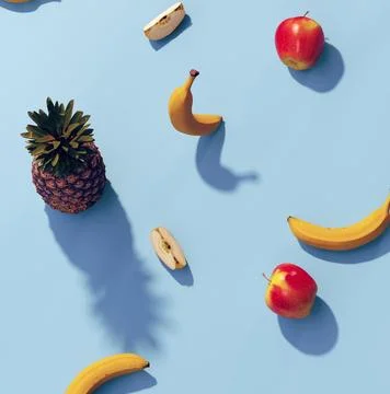 Fruits pattern 3d visualization texture background Stock Illustration