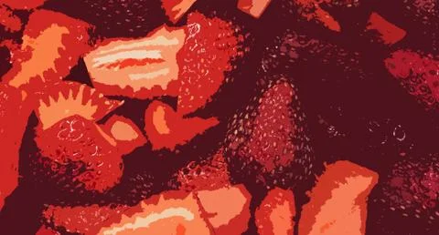 Fruits Pattern Background Stock Illustration