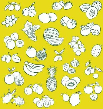 Fruits pattern 스톡 일러스트