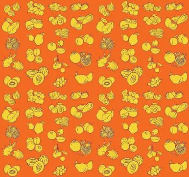 Fruits pattern 스톡 일러스트