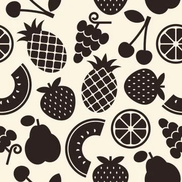 Fruits pattern Stock Illustration