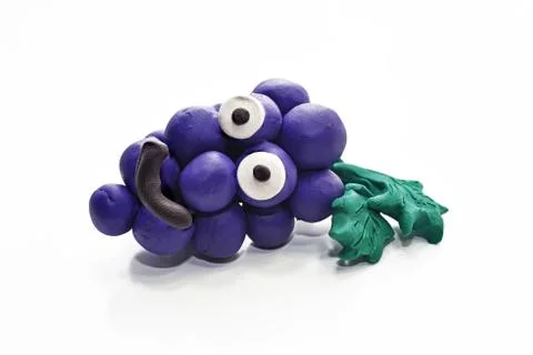Fruits from plasticine. Stock Photos