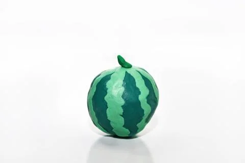 Fruits from plasticine. Stock Photos