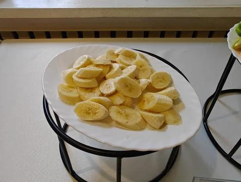Fruits on a plate Stock Photos