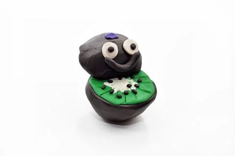 Fruits from play clay. Stock Photos