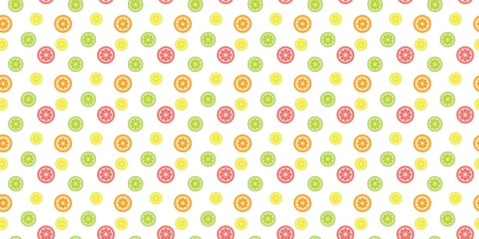 Fruits seamless repeat pattern vector background Stock Illustration