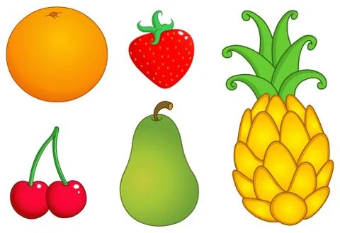 Fruits set 1 Stock Illustration