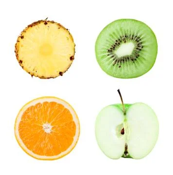 Fruits slices Stock Photos