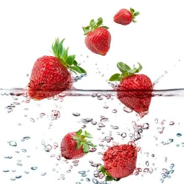 Fruits splash Stock Photos