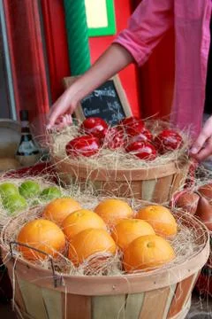 Fruits at the stall Stock Photos