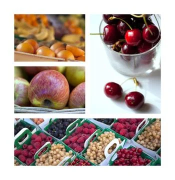 Fruits on a stall Stock Photos
