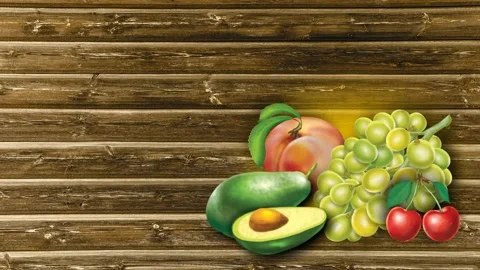 Fruits on the table Stock Footage 135222523