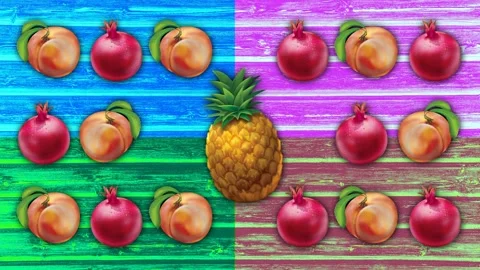 Fruits on the table Stock Footage 135228436