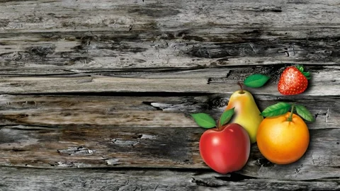 Fruits on the table Stock Footage 135236630