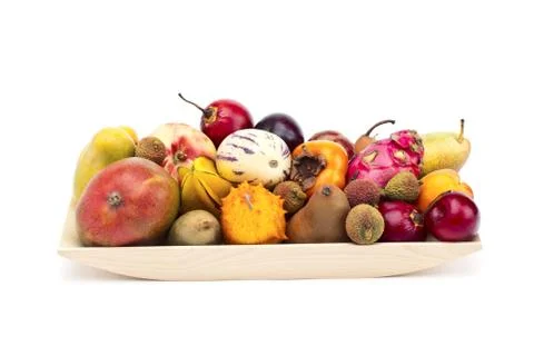 Fruits in a tray Fotos Stock