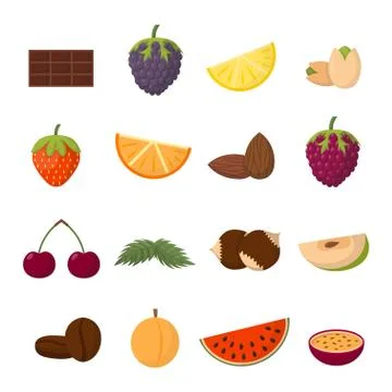 Fruits vector illustration Stockillustratie