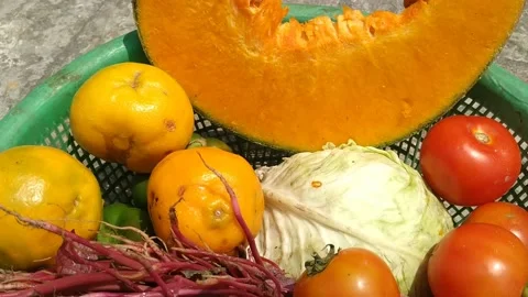 Fruits &amp; Vegetables Stock Footage 160758381