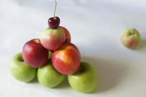 Fruits on a white background Stock Photos