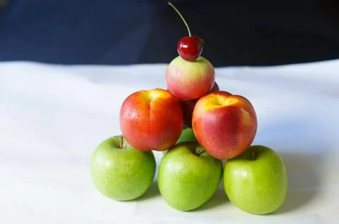 Fruits on a white background Stock Photos