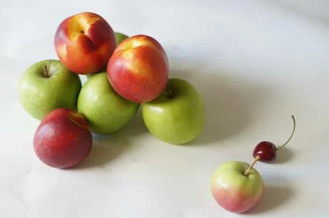 Fruits on a white background Stock Photos
