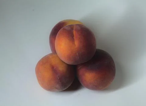 Fruits on a white background seen up close Stock Photos