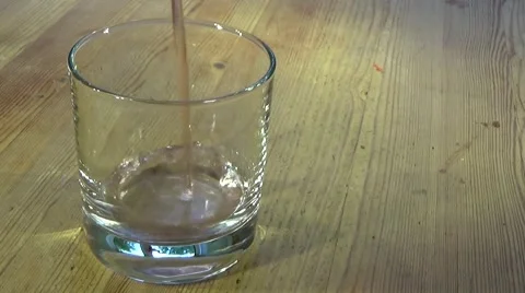 Fruity Drink being Poured Stock Footage 53555878