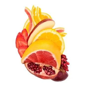 Fruity heart. Stock Photos