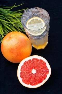 Fruity ice cold drinks, fruit Stock Photos