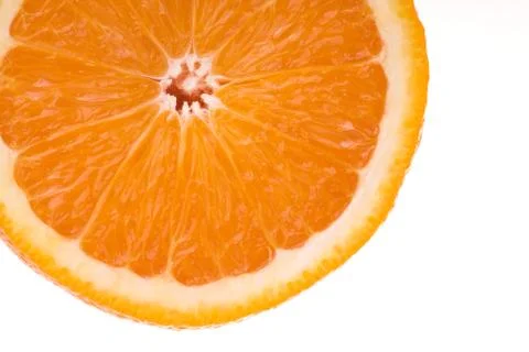 Fruity orange macro Stock Photos