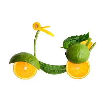 Fruity scooter. Stock Photos