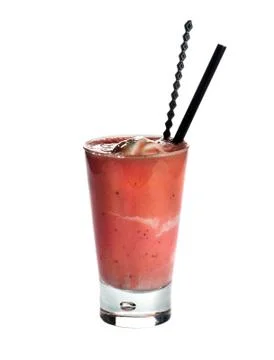 Fruity summer cocktail Stock Photos