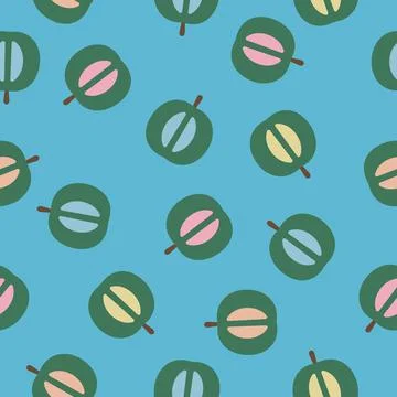 Fruity vector abstract apples pattern Stock Illustration