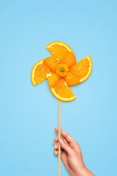 Fruity windmill. Stock Photos