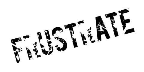 Frustrate rubber stamp Stock Illustration