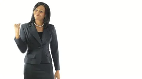 Frustrated Black Businesswoman Stock Footage