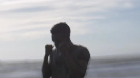 A frustrated black guy at the beach 08 Видео 67522838