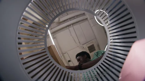 Frustrated Black Man Throwing Crumpled Paper in Trash Can Bottom View Stock Footage 343705336