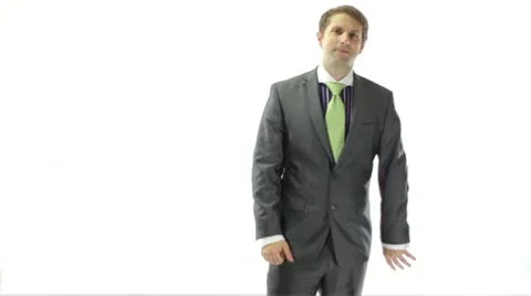 Frustrated Businessman Stock Footage 11824743