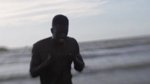 Frustrated guy shouting at the beach area 12 Video stock 67522834