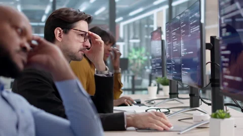 Frustrated Software Developers In Office Video stock 331154387