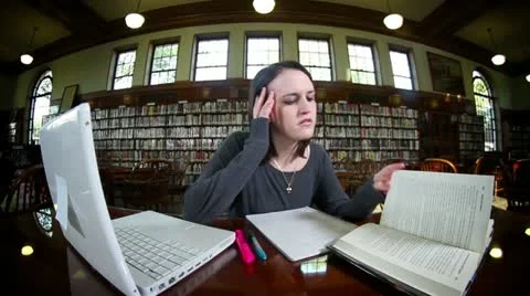 Frustrated Student Montage 2698 Stock Footage