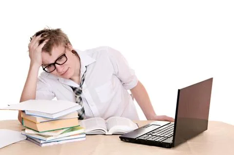 Frustrated student Stock Photos